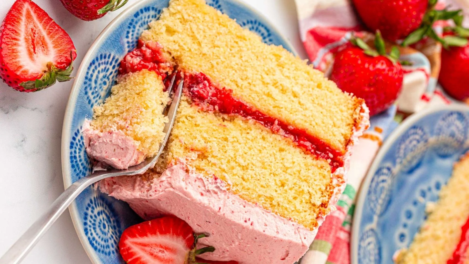 Strawberry Vanilla Cake Recipe