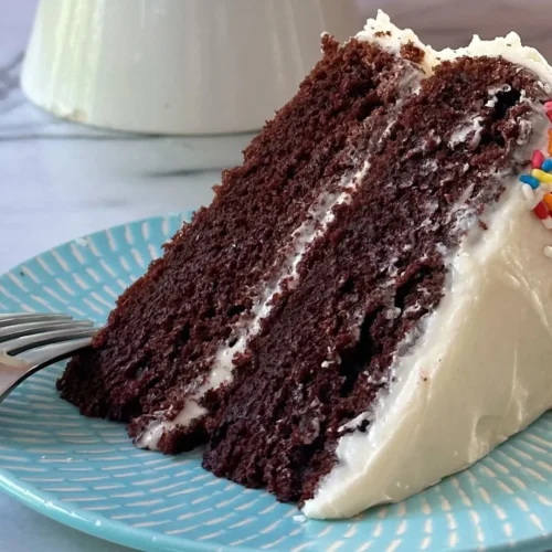 Chocolate Cake And Vanilla Frosting