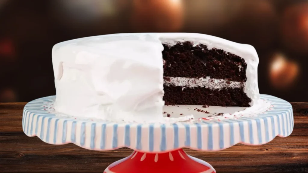 Chocolate Cake With Vanilla Icing