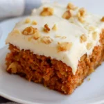 Eggless Carrot Cake Recipe