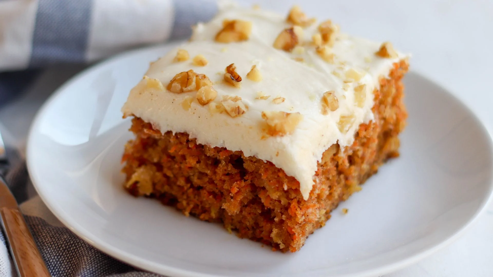 Eggless Carrot Cake Recipe