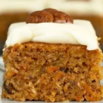 Old Fashioned Carrot Cake With Pineapple