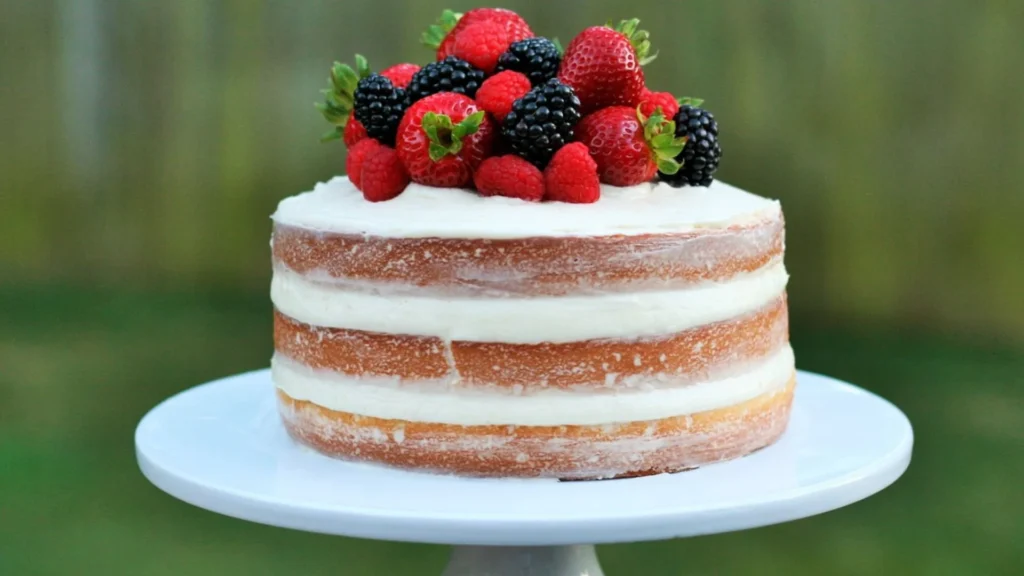 Naked Vanilla Cake Recipe