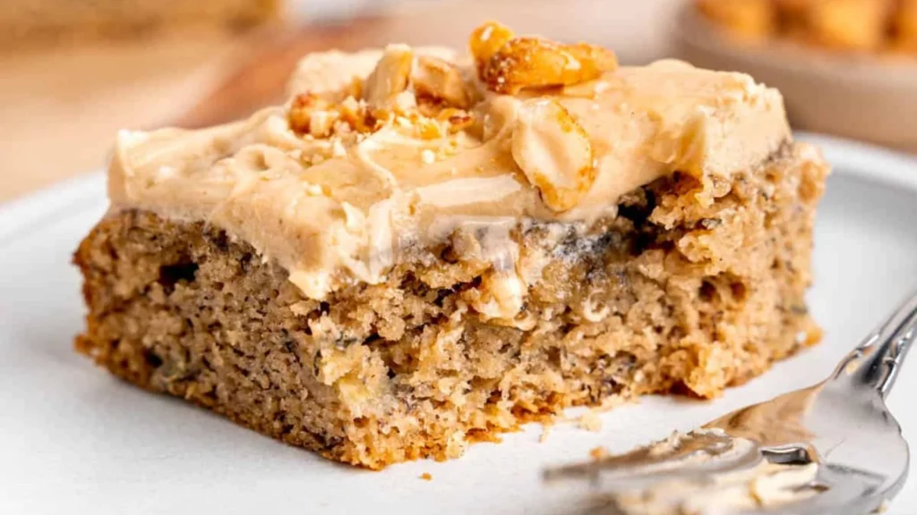 Peanut Butter Banana Cake Recipe