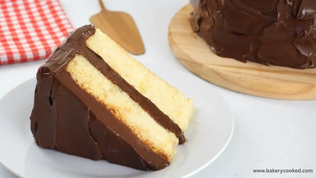 Vanilla Cake With Chocolate Ganache