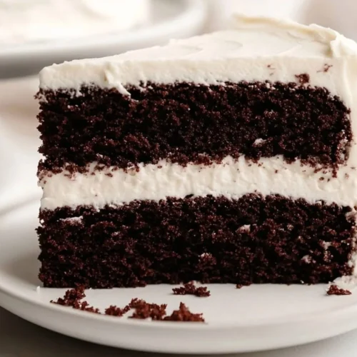Chocolate Cake With White Icing