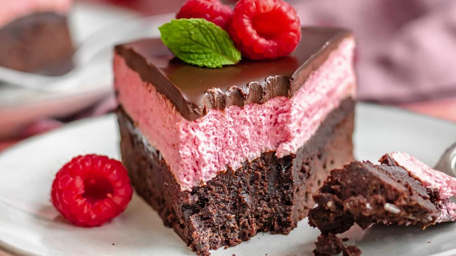 Chocolate Raspberry Mousse Cake Recipe