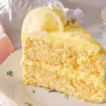 Vanilla Cake With Lemon Icing