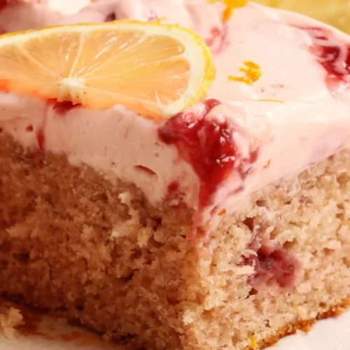 Lemon Cake With Strawberries Recipe