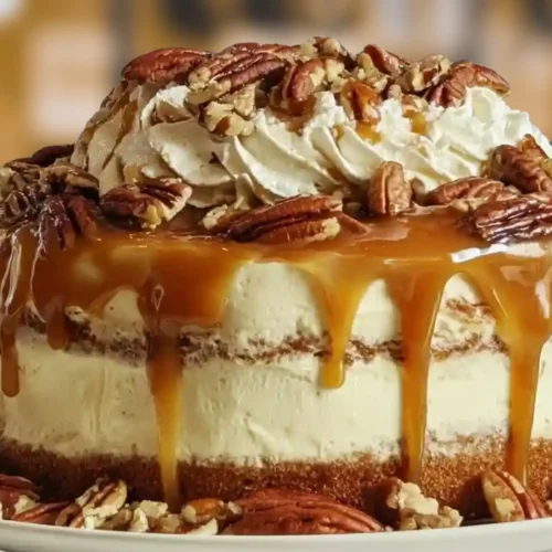 Butter Pecan Praline Poke Cake Recipe