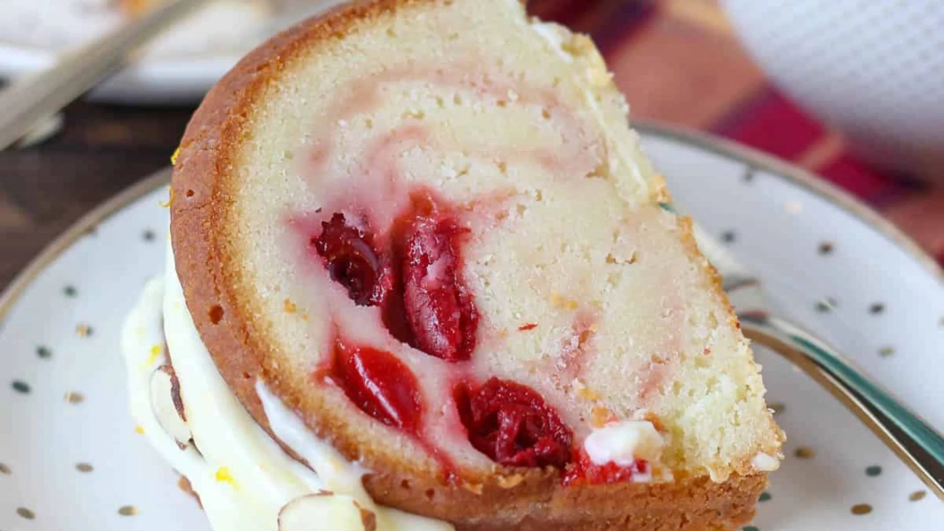 Cherry Vanilla Bundt Cake Recipe