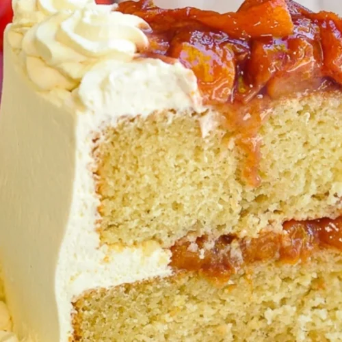 Vanilla And Peach Cake Recipe