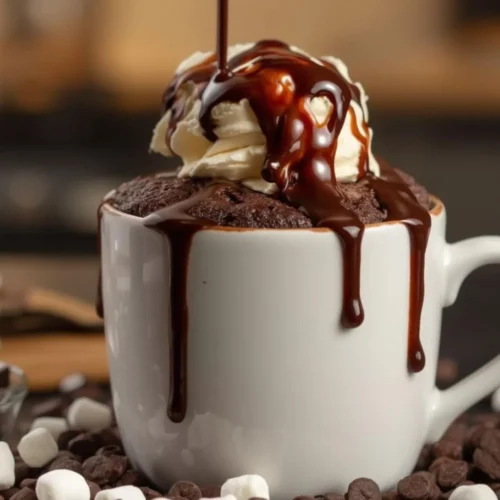 Hot Chocolate Mug Cake Recipe