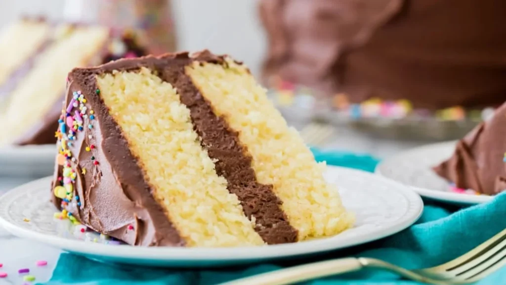 Vanilla Cake With Chocolate Frosting Recipe